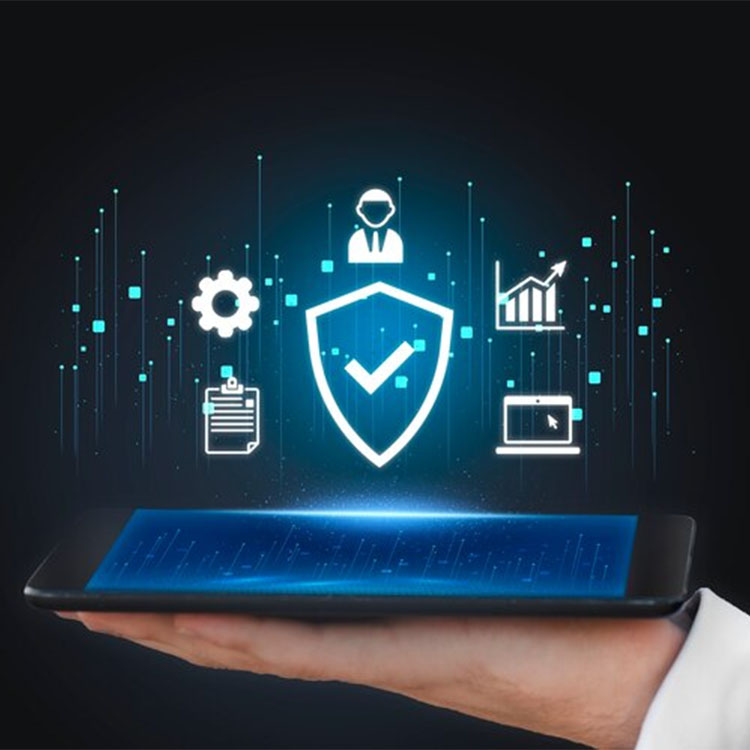 security data protection system on the tablet