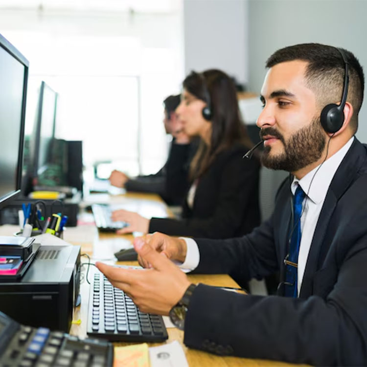 Support team of the security data protection system for small companies